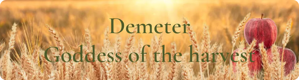 DEMETER goddess of harvest design